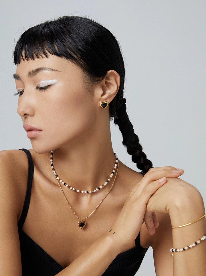 Simsmore minimalist French series S925 pure silver tiger eye stone bracelet with niche design, light luxury retro