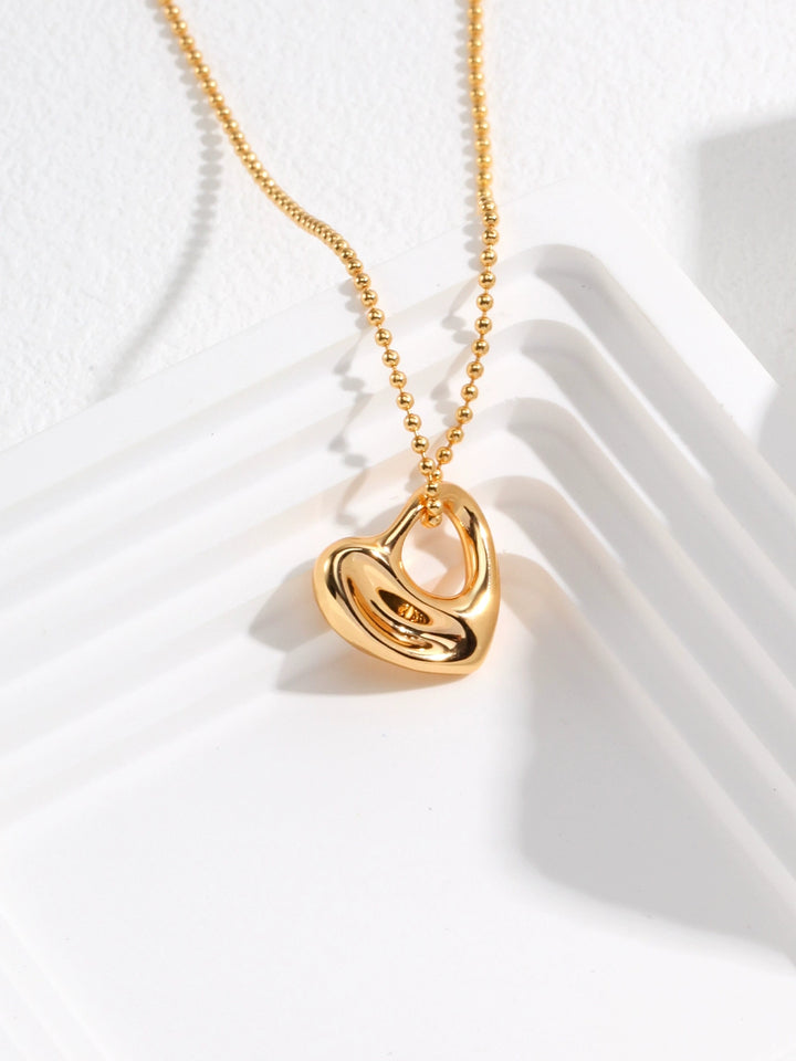 Simsmore [Extremely Simple French Style Series] Pure Silver Love Adjustable Niche Original Double sided Wearing Necklace