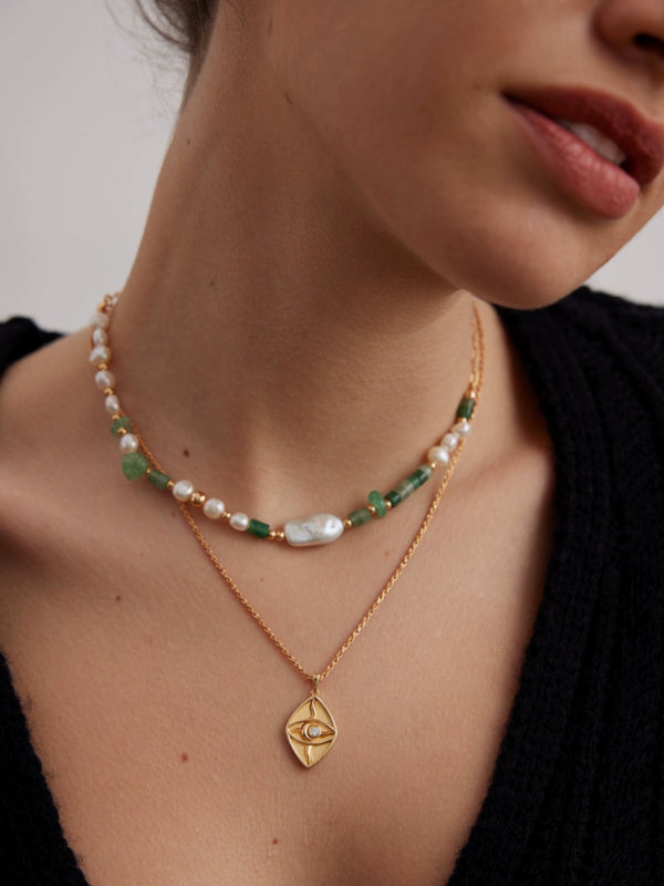 Simsmore [Extremely Simple French Style Series] Pure Silver Natural Pearl Adjustable Fashion Style Niche Necklace