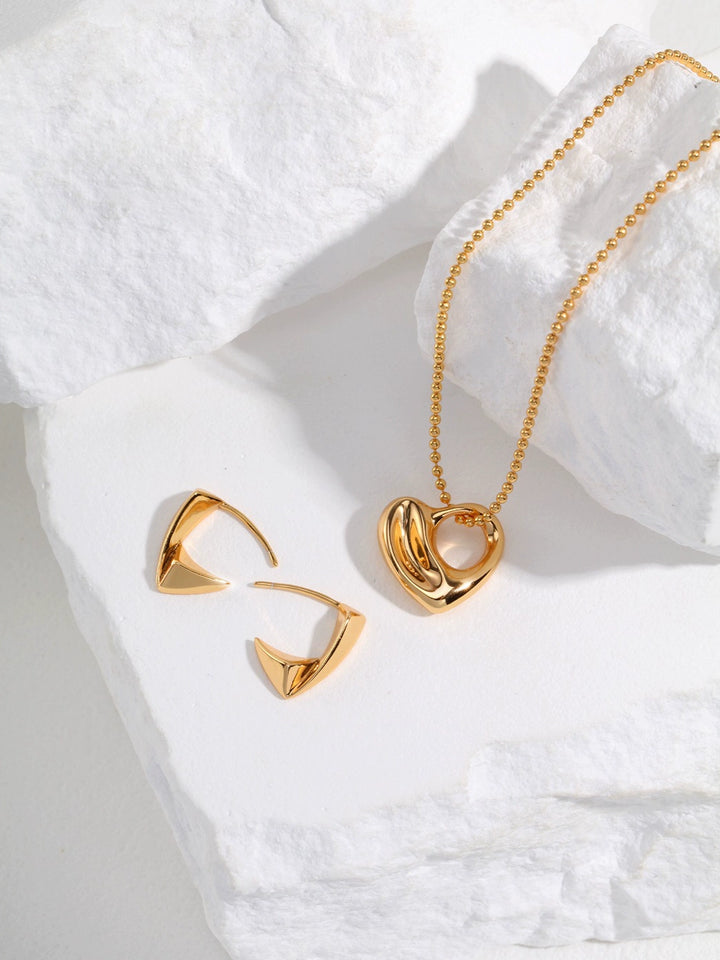 Simsmore [Extremely Simple French Style Series] Pure Silver Love Adjustable Niche Original Double sided Wearing Necklace