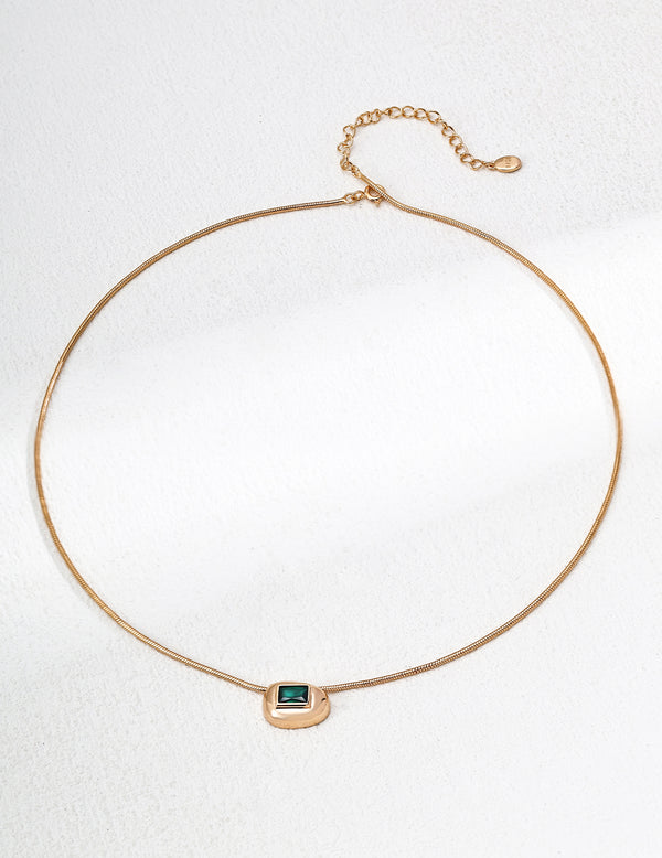 ✨ Minimalist Radiance: S925 Sterling Silver Zircon Necklace ✨
