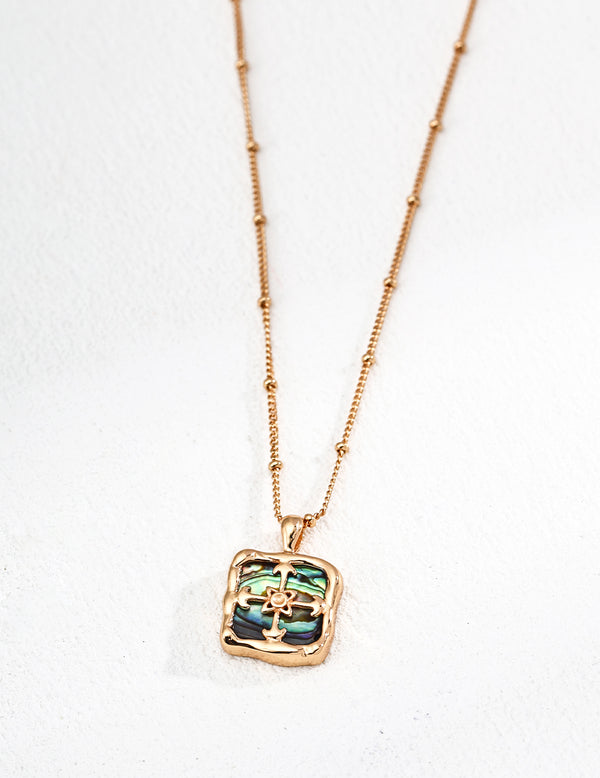 ✨ Iridescent Dreams: S925 Sterling Silver &amp; Abalone Shell Jewelry Set ✨